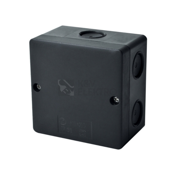 Surface box KOPOS KSK 80_FA 81x81x34mm protection IP66 black