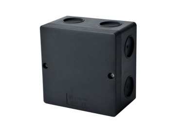 Surface box KOPOS KSK 100_FA 101x101x45mm protection IP66 black