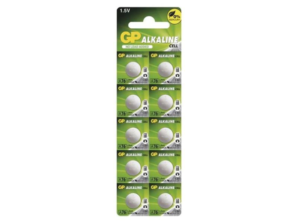 Battery A76F (LR44) GP alkaline 10pcs
