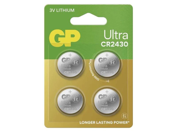 Battery CR2430 GP Ultra Lithium 4pcs