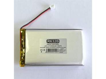 Rechargeable LiPo battery 3,7V/5000mAh 105075 HADEX