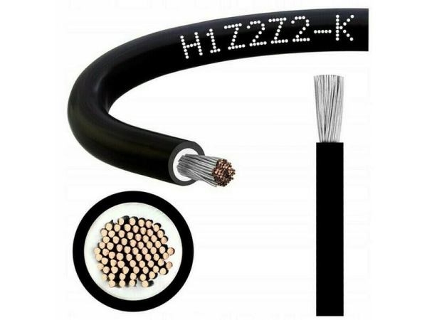 Solar cable 10mm2, 1500V, black, 500m