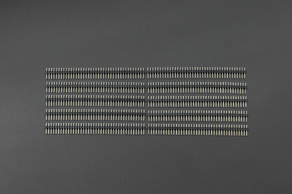 Arduino Male Pin Headers, 0.1″ 2.54 mm Straight Black, 10PCS