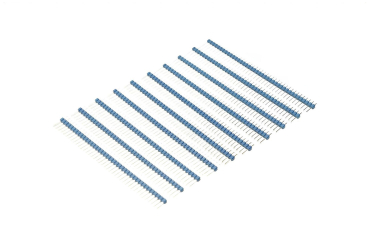 Arduino Male Pin Headers, Straight Blue 10PCS, 0.1″ 2.54 mm