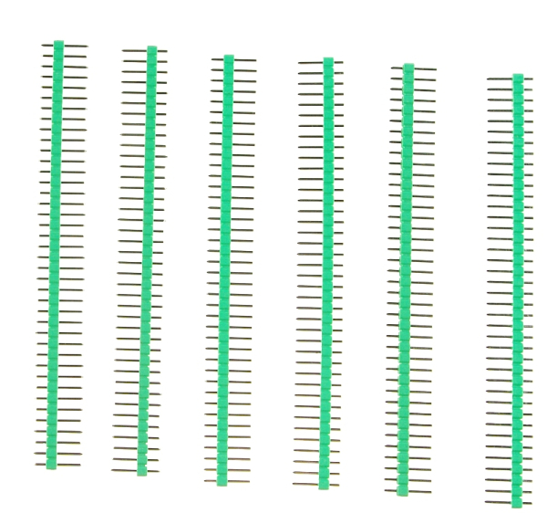Arduino Male Pin Headers Straight Green 10PCS, 0.1″ 2.54 mm