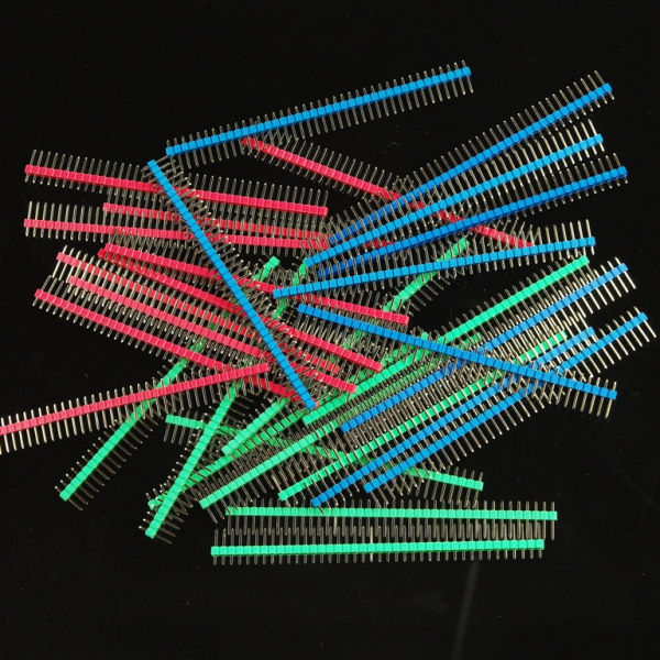 Arduino Male Pin Headers Straight Green 10PCS, 0.1″ 2.54 mm