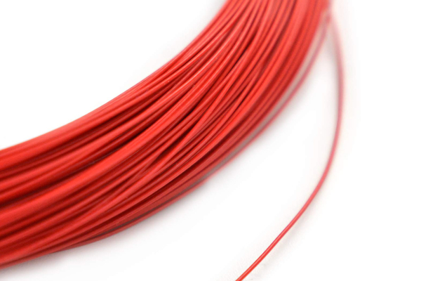 Heat Resistant Welding Wire, 0.4mm, -60C~250C, 50m, Red