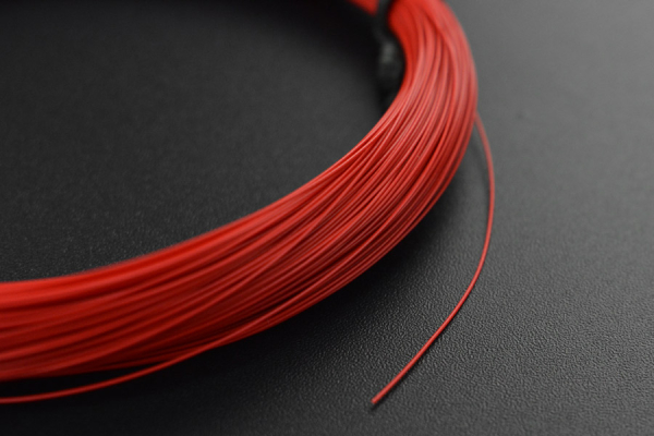 Heat Resistant Welding Wire, 0.4mm, -60C~250C, 50m, Red