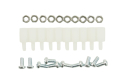 Nylon Standoff, M3 * 10, 10 Sets, 10mm Length, 10g Weight