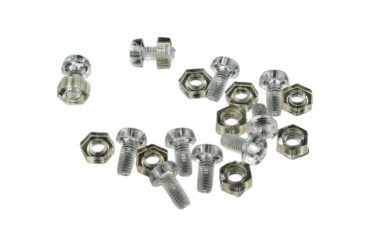 Nylon screws and nuts, M3 * 6, clear, 10 sets, electrical insulation