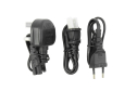 AC/DC-adapter med US/EU/UK-stik