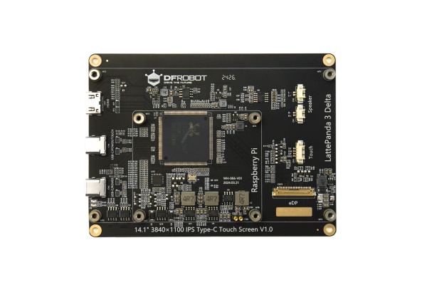 Display, 14" 4K IPS Bar Touch Display, kompatibel med Raspberry Pi 5, 4B, LattePanda Sigma, Delta.