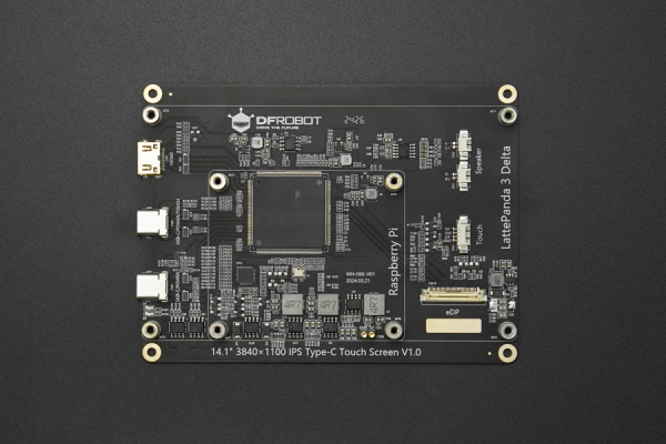 Display, 14" 4K IPS Bar Touch Display, kompatibel med Raspberry Pi 5, 4B, LattePanda Sigma, Delta.
