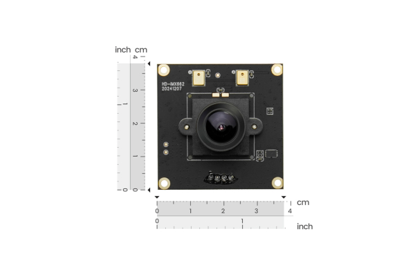 USB Night Camera, 2 Megapixels, with Microphone, Compatible with Raspberry Pi, LattePanda, Jetson Nano