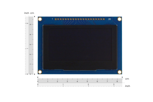 OLED Display Module 2.7Inch, 128x64, Arduino Compatible, Pure Black