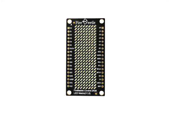 LED Matrix 24×8 (Blue) - FireBeetle, Low-Power, Scrolling Display