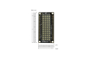 24x8 rød LED-matrix med scrolling-visning