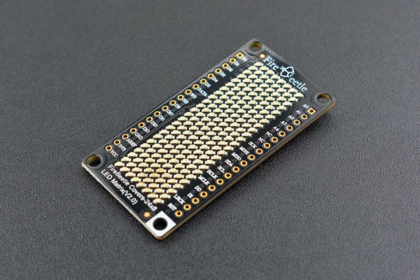 LED Matrix 24×8 (Red) - FireBeetle, Low-Power, Scrolling Display