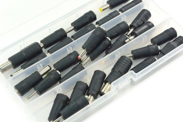 DC Adapter Kit, 28 PCS, Universal 5.5*2.1mm, 2.5mm Compatible