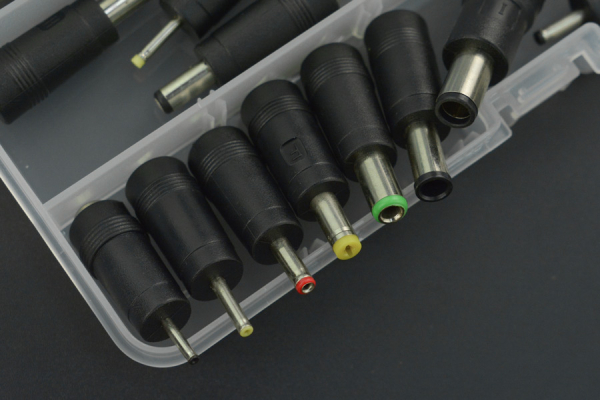 DC Adapter Kit, 28 PCS, Universal 5.5*2.1mm, 2.5mm Compatible