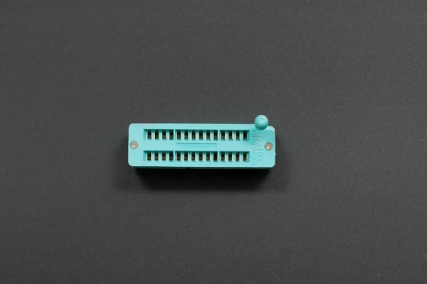 ZIF Socket, 28-pin, 0.3" Wide, High Conductivity