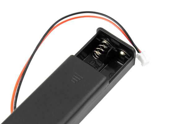 Battery Holder 2xAAA, Series, PH2.0-2P, Cover & Switch