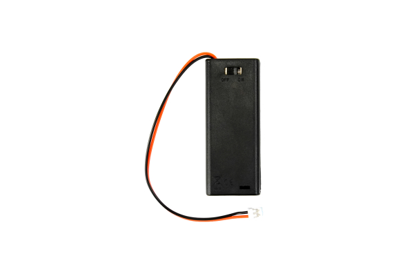Battery Holder 2xAAA, Series, PH2.0-2P, Cover & Switch
