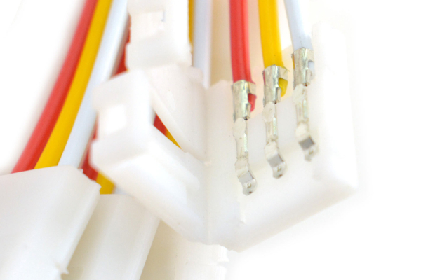 LED Strip Connector Cable 3-Pin, Snap-Down, Solderless, 10mm (5PCS)