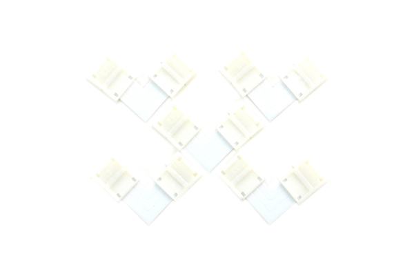 LED Strip Right-angle Connector, 3-Pin, 90°, 10mm Width (5PCS)