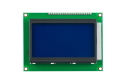Serial LCD Module 3-wire, 128x64, Blue/White, Arduino Compatible