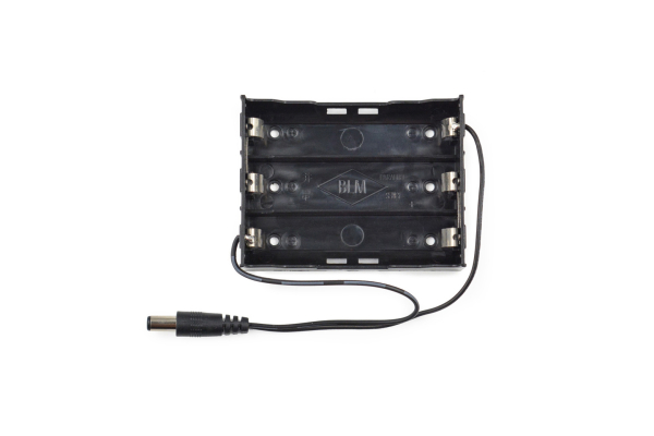 Battery Holder 3 x 18650, 11.1V, ABS Shell, Nickel Plated