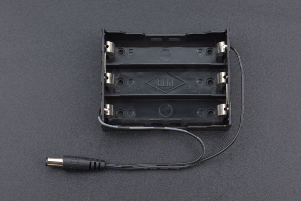 Battery Holder 3 x 18650, 11.1V, ABS Shell, Nickel Plated