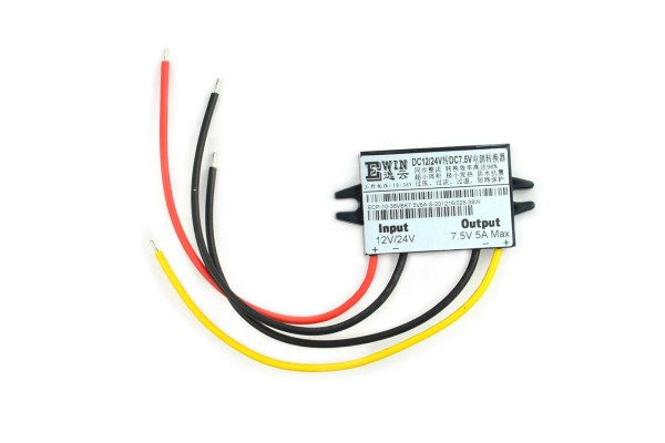 DC-DC Converter 38W, 7.5V@5A, Waterproof, 96% Efficiency