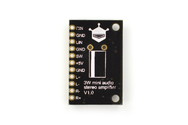 Mini Audio Stereo Amplifier W2, 3W, Stereo Surround, 2mm Pin Pitch