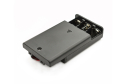 Battery Holder 3xAA, 4.5V Output, Cover & Switch