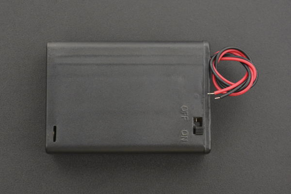 Battery Holder 3xAA, 4.5V Output, Cover & Switch