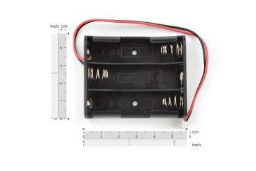 Battery Holder 3×AA, Series, PH2.0-2P, 15cm Wire
