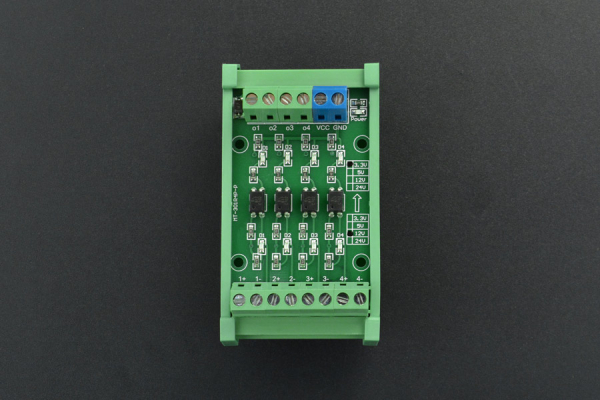 Level Converter 4-Channel (12V to 5V) Optocoupler PNP Output