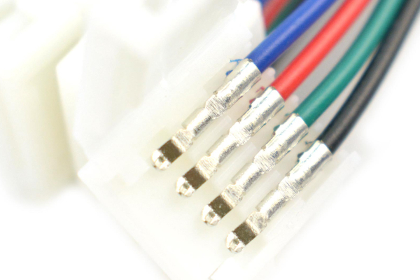 LED Strip Connector Cable 4-Pin, Snap-Down, No Soldering (5PCS)