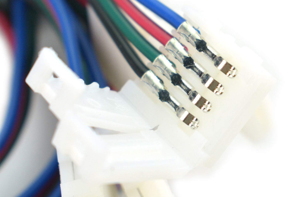 LED Strip Connector Cable, 4-Pin, Single Head, 5PCS