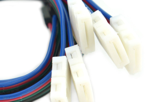 LED Strip Connector Cable, 4-Pin, Single Head, 5PCS