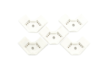 LED Strip Right-angle Connector, 4-Pin, 10mm, 90° (5PCS)