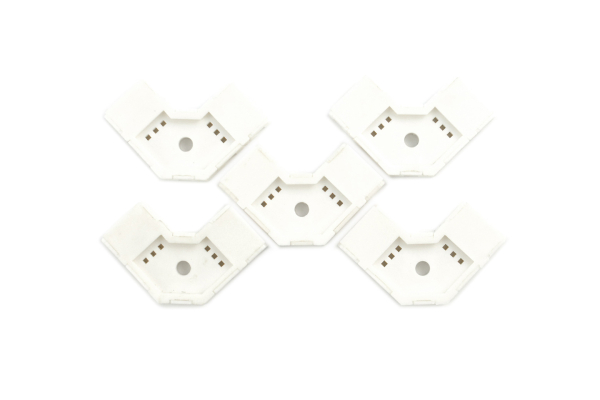 LED Strip Right-angle Connector, 4-Pin, 10mm, 90° (5PCS)