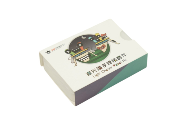 Soldering Light Chaser Beam Robot Kit, Glowing Eyes, No Programming