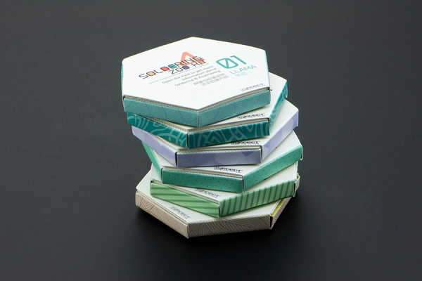 Zoo Animal Kit 4-Soldering, 6 Cute Animals, LEDs, Batteries