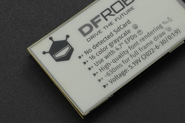 E-ink Screen 4.7Inch ESP32, 540x960, 16-level Grayscale, 16MB Flash