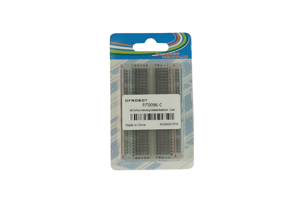 Solderless Breadboard 400 Tie Point Interlocking, Crystal