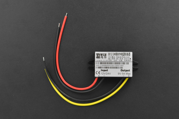 DC-DC Converter 45W, 9V@5A, Waterproof, 96% Efficiency