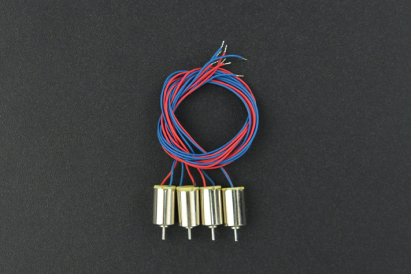 Coreless Micro Motor 4PCS, 6*10mm, 45000rpm, 3.7V
