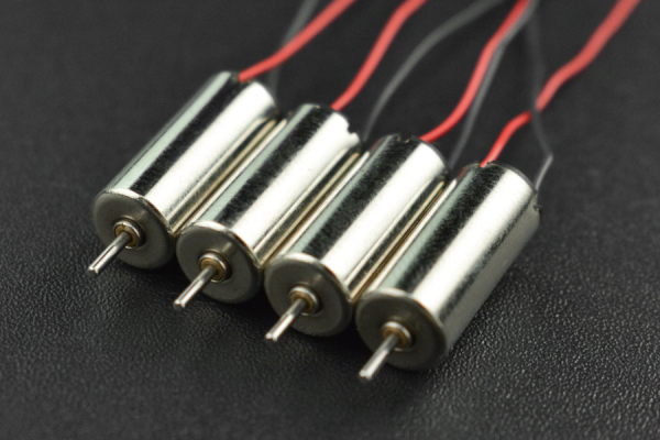 Coreless Micro Motor 4PCS, 6*14mm, 3.7V, 55000rpm